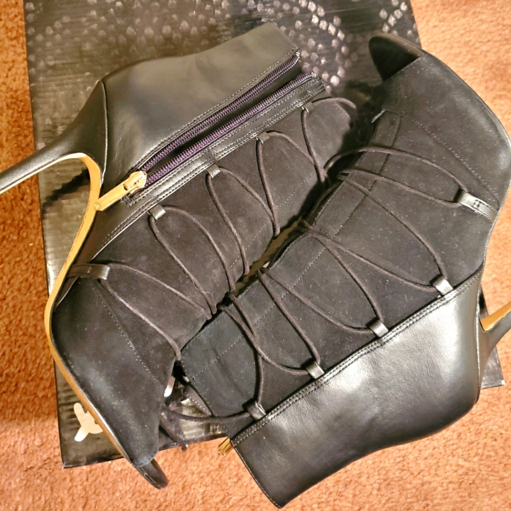 Sam Edelman Black Suede Asher Booties